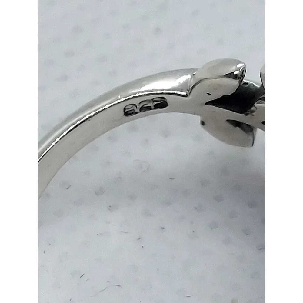 Sterling Silver‎ Pink Mother Of Pearl Ring Size 9.25